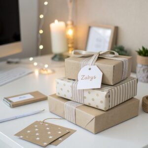 Zabys Custom Gift-Wrapped Stationery Kit – Aesthetic & Personalizable